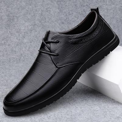 Hot Selling Herenschoenen van Echt Leer In Europa Amerika Zachte Zolen Comfortabele Heren Zakelijke Schoenen Outdoor Casual Schoenen
