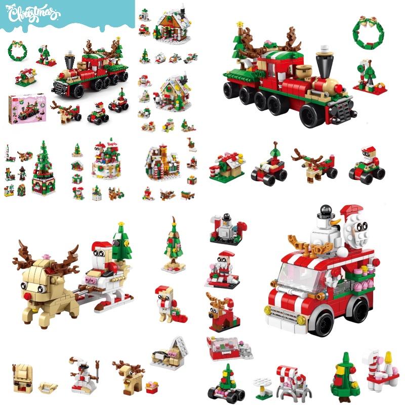 Creative Music Box Compatible With Lego Christmas Desktop Decoration Toy