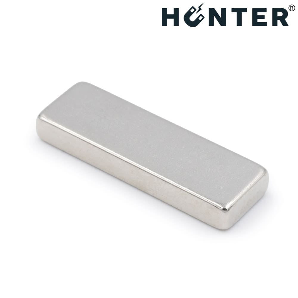 Magnes Neodymowy Płytkowy 30X10X4Mm, Sztabkowy, Prostokątny, Hunter