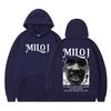 Rapper Milo J Vintage Graphic Hoodie Men Women Pullover Long-sleeved Loose Casual Harajuku Sweatshirts Fan Gifts