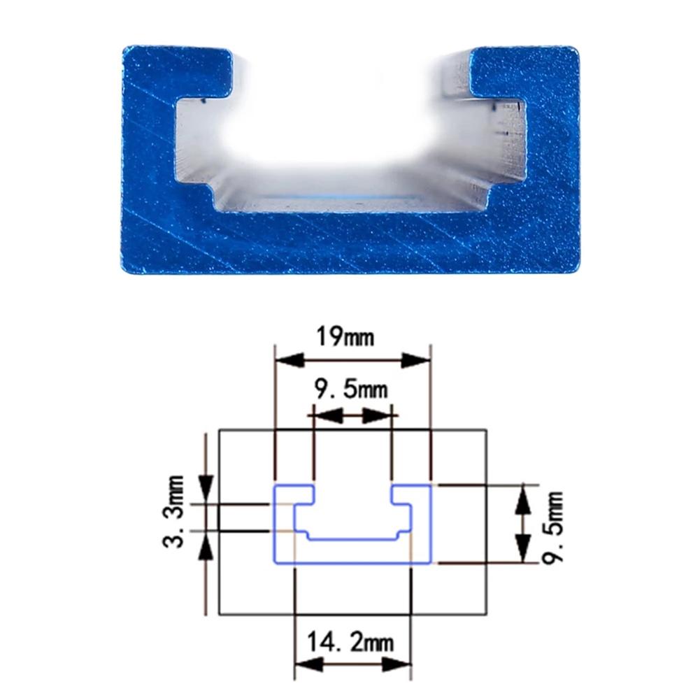 Aluminium Alloy 300-600mm/T-Track T-Slot Miter Jig Tools/For Woodworking Router
