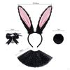 Bunny Ears Headband Tail Set Costume Accessories for Animal Themed Parties