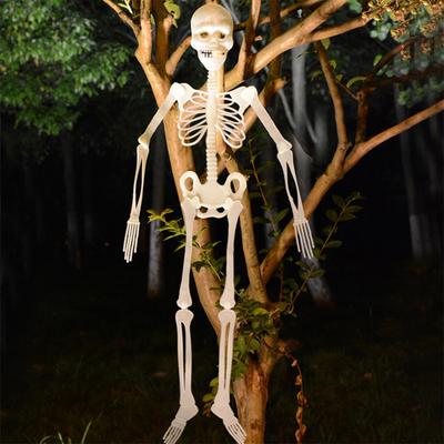 Leuchtendes Skelett Halloween Deko 32cm Gruselige Spukhaus Requisiten für Partydekoration Gespenstische Streichartikel