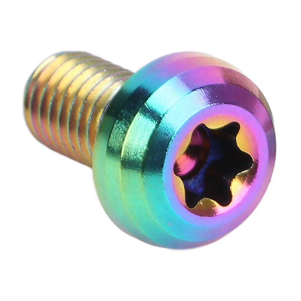 12 stücke RISIKO Fahrrad Bremsscheibe Schrauben M5x10mm T25 Titan Legierung Fahrrad Bremsscheibe Schraube