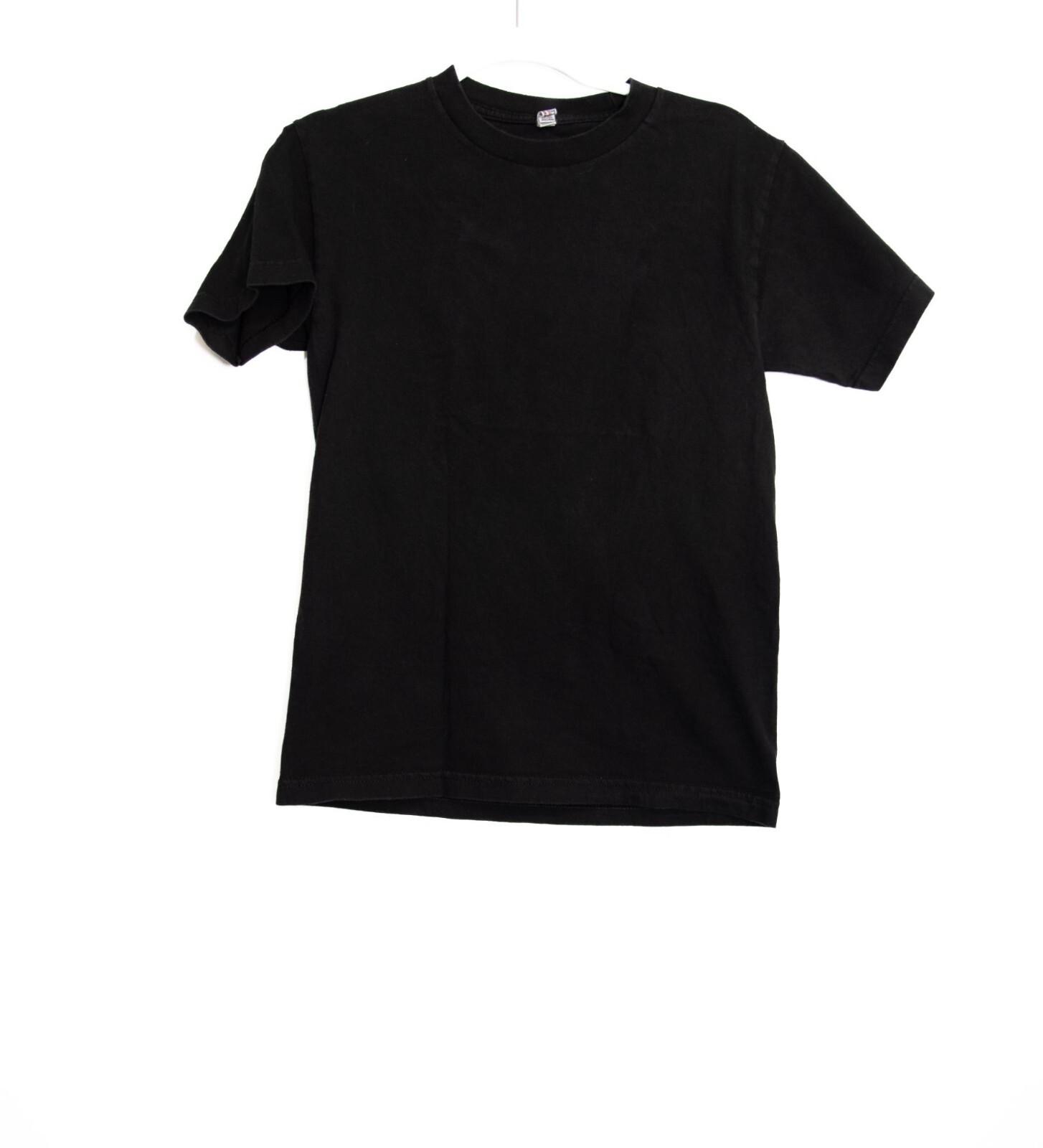 Black Alstyle Apparel Activewear T-Shirt Short Sleeve Cotton Casual Crew Neck M
