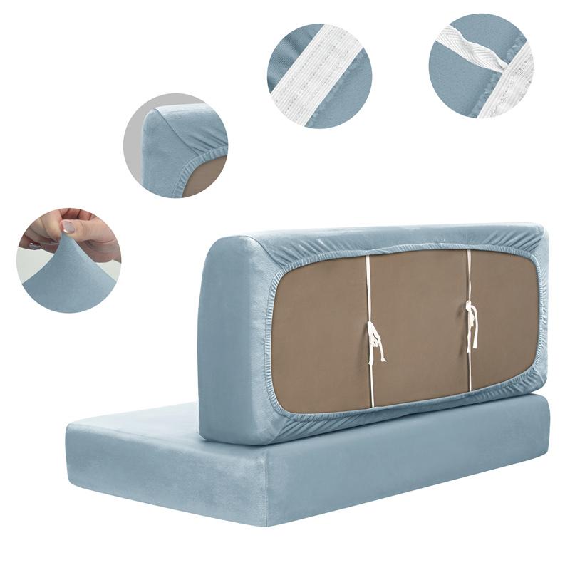 2 Stück/Set Dehnbare Wohnmobil-Dinette-Kissenbezüge Weicher Samt-Sofabezug Sofasitzbezüge Banklehnenbezug Wohnmobil-Wohnwagen Auto Dekoration