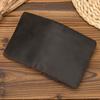 New Retro Leather Short Wallet with Zipper Change Bag Snap Button Wallet Crazy Horse Leather 20% Off Multi-card Wallet