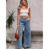American Shiying Retro Washed Wide Leg Jeans Women 2025 Summer New Personality All-matching High Waist Trousers
