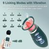 Kraftig kvinnelig tunge slikker Vibrator G Spot Klitoral Massasjer Vagina Stimulering Brystvorte Clit Tickler 10 vibrasjonsmoduser Sexleketøy for kvinner