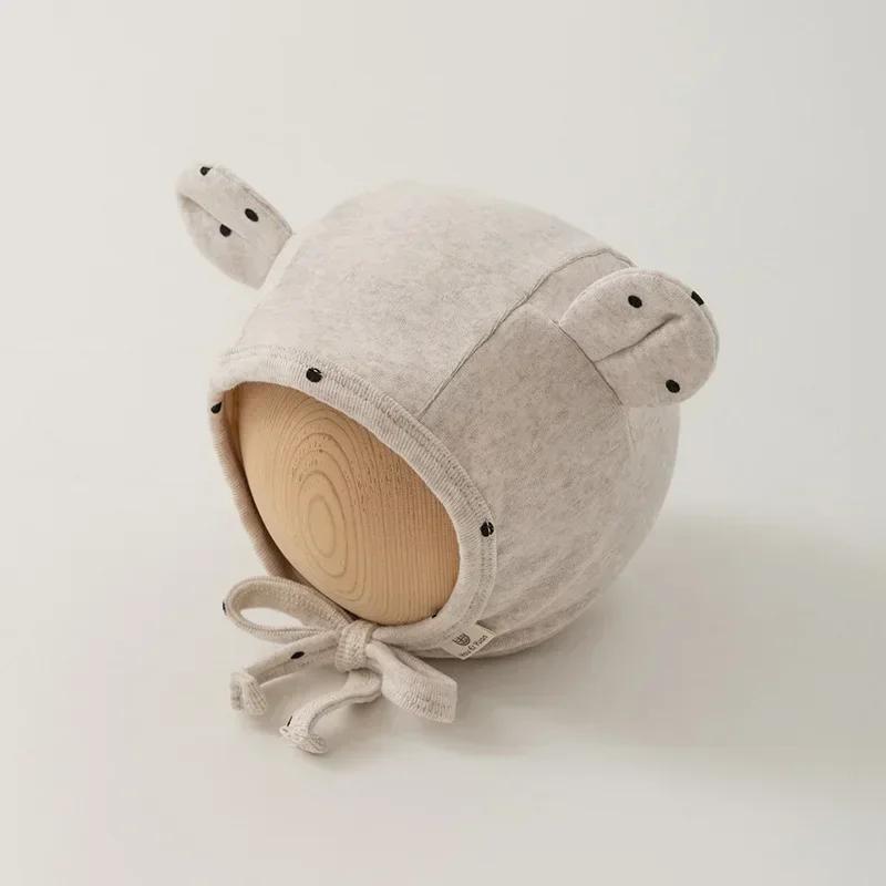 

Newborn Photography Props Hat for Boy Girl Cute Cartoon Bear Ear Beanie for Toddler Soft Cotton Infant Photography Props 0-12 Month