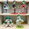 Hatsune New Miku Anime Figure Cute Kawaii Pvc Model Doll Action Figurals Modern China Style Panda Collect Ornaments Christmas Gifts