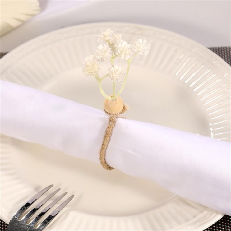 6Pcs Simple Napkin Holder Artificial Green Leaf Napkin Rings for Parties Dinner Wedding Banquets Table Decoration
