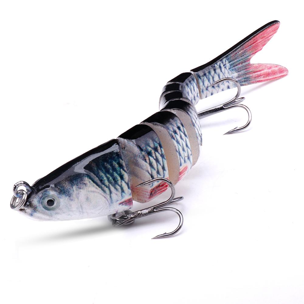 

Best Size For Bass Fishing 100Mm 10.5G Slow Sinking Multi Jointed Swimbait Minnow Crankbaits Fishing Lure Pike Wobbler Quality