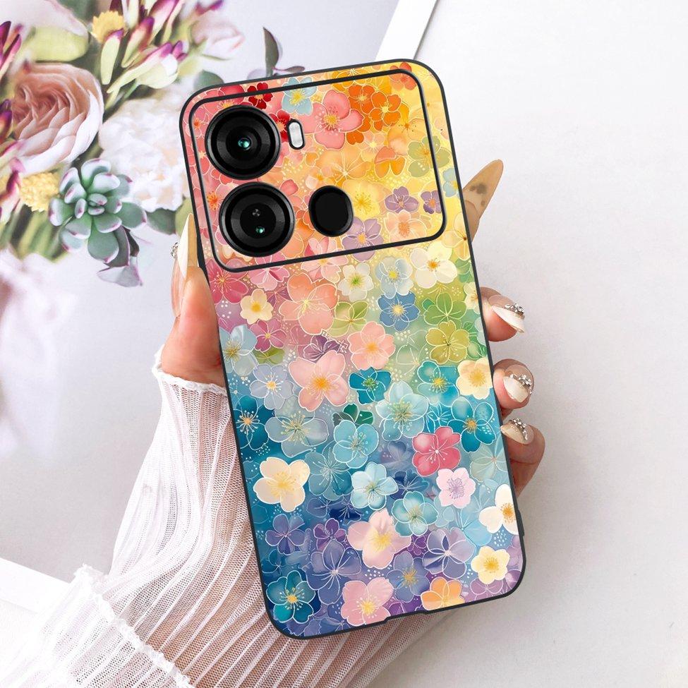 Coque Pour ITEL P40 Housse P662L Silicone Chat Mignon Mode Drôle Peinte Funda Pour P40 ITEL P 40 Coque de Téléphone