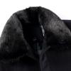 Middle-aged and Elderly Men's Short Cashmere Coat Daddy's Winter Plush Woolen Windbreaker Lapel with Fur Collar Coat
