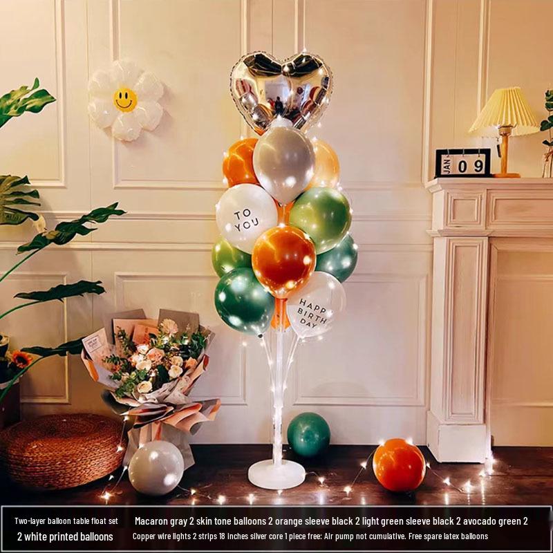 Luminous Balloon Floor Stand for Events: Birthday, Wedding, Anniversary, Party, and More.