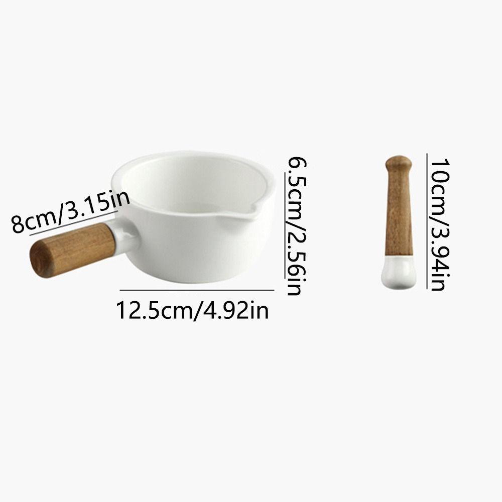Manual Hand-held Mashing Jar Efficient Grinding Pottery Grinding Bowl  Medicine