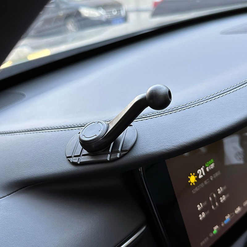 

Car Phone Holder Dashboard Curved Surface Paste Lengthening Bar Base Accessories 13/15/17mm Ball Head Replacement Adhesive Base-13Mm Ball Head