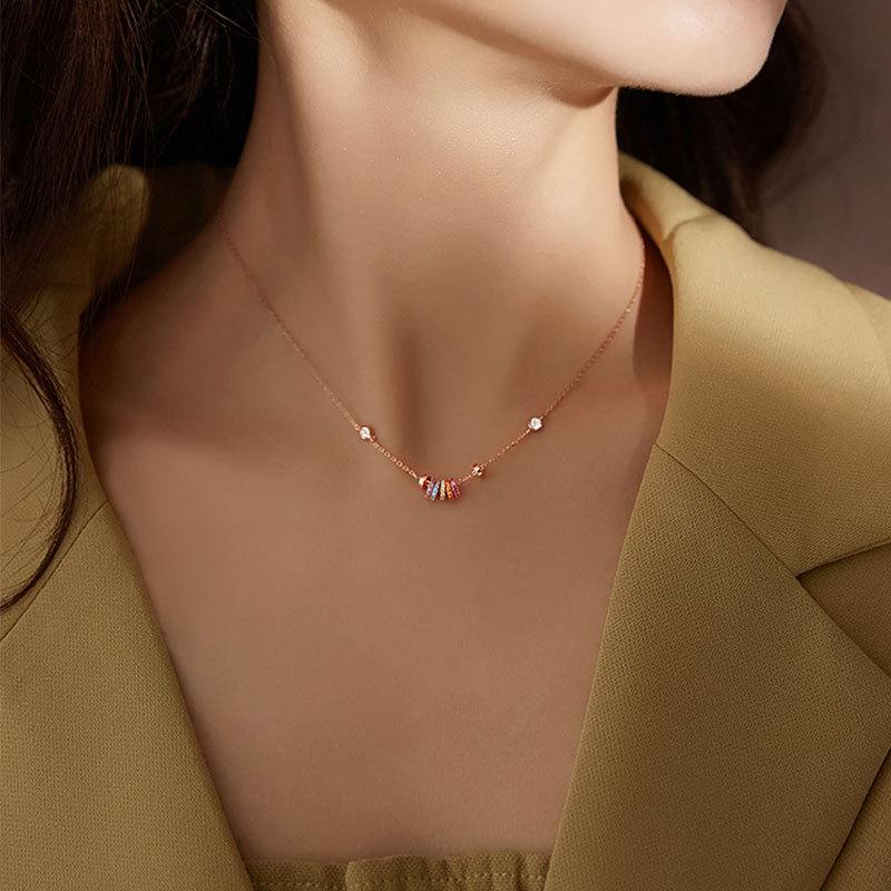 

Радужное модное ожерелье-воротник, цепочка для женщин-меньшинств, холодное и элегантное роскошное украшение