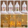 Candlestick Christmas Wind  Lamp Santa Santa Hanging Lamp Classical Christmas Castle Lantern  Xmas