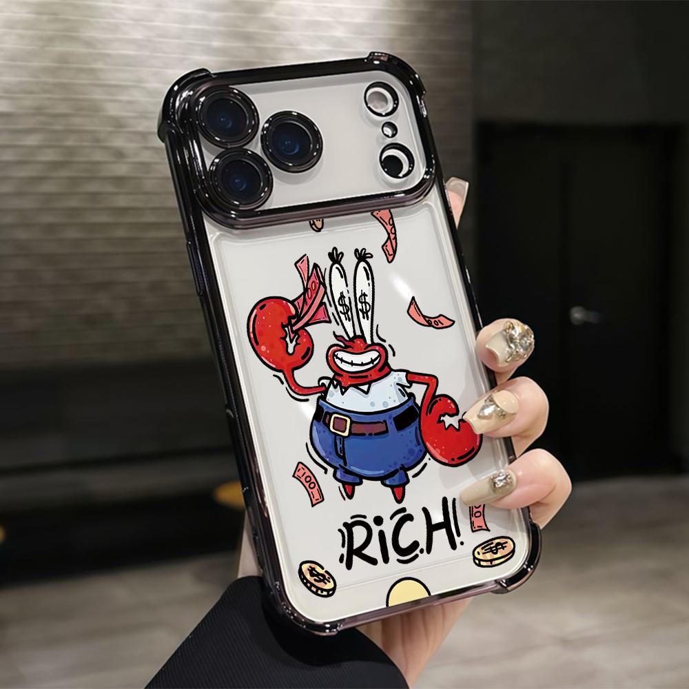 Cute SpongeBobs S-SquarePants Phone Case for Samsung Galaxy S26 S25 S24 S23 S22 S21 S20 FE Ultra Plus 5G Anti-drop Cover