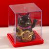 Solar Powered Waving Lucky Cat - Automatic Fortune Cat for Home, Desktop, or Car Decoration