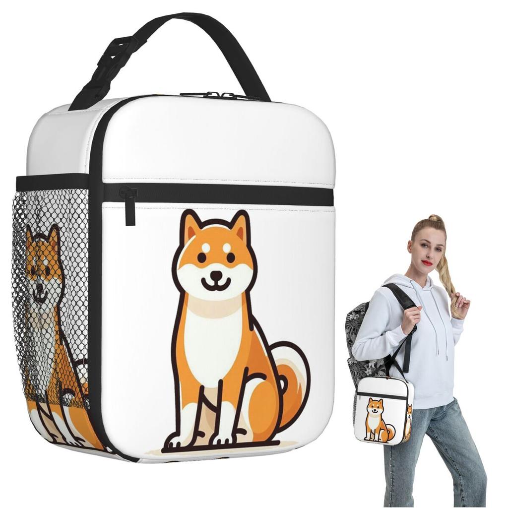 Shiba Inu_ A Comprehensive Guide Insulated Lunch Bag for Women Children Portable Food Boxes Thermal Lunch Box Tote