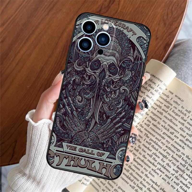 

Cthulhu Fhtagn Gothic Case For iPhone 16 15 14 Pro Max 13 12 Mini 11 Pro Max X XR XS 7 8 Plus Soft Cover Funda iPhone XR