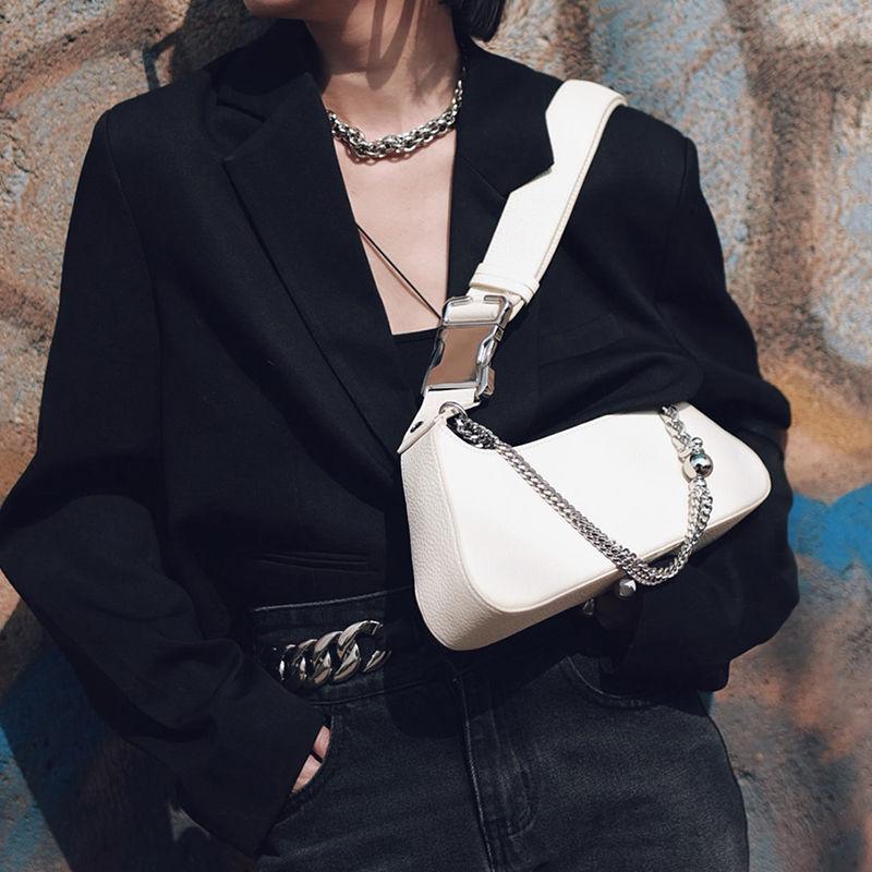 

Модные сумки на ремне для женщин, повседневные сумки через плечо для женщин, однотонные простые кожаные сумки