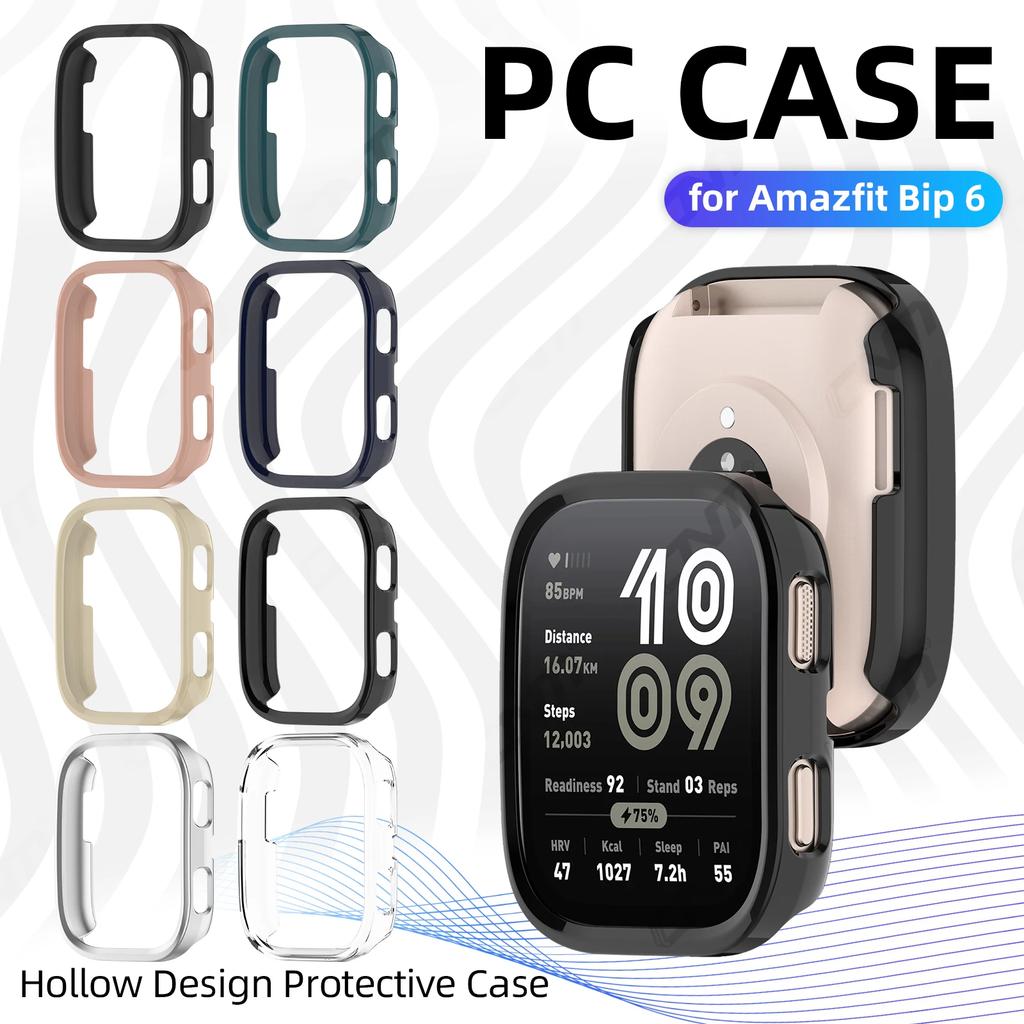 PC Hartschale für Amazfit BIP 6, Stoßfeste Bumper-Schale Schutzhülle für Amazfit BIP6 Smartwatch Ausgehöhlte Hülle Zubehör
