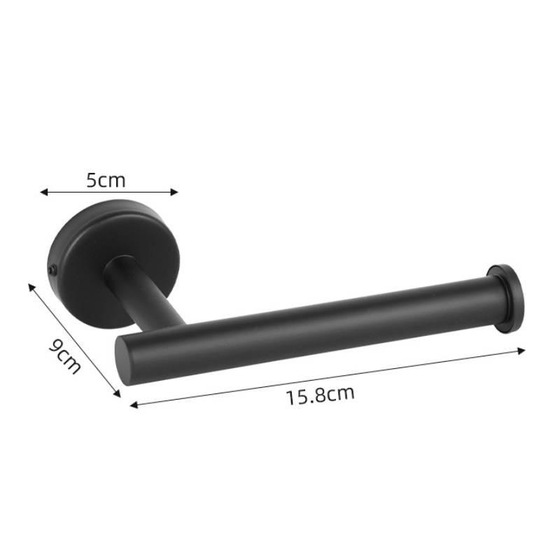 Steel Toilet Stainless Roll Holder And Towel Ring Set Wall Mounted Bathroom Tool