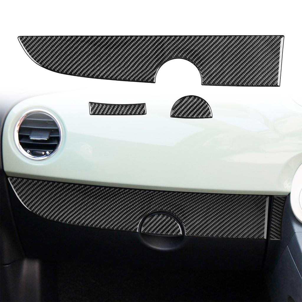 Front Right Side Cover Dashboard Trims Decorative Stickers Auto Interior Accessories for Fiat 500 12-15 Panel Stickers