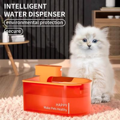 Cat Automatic Water Fountain ABS Material, Ultra Quiet, 1.8L Healthy Dog Water Dispenser with 1 Filter