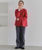 Titibait Flare Silhouette Knit Pullover AZXP3159 Small Red Women's