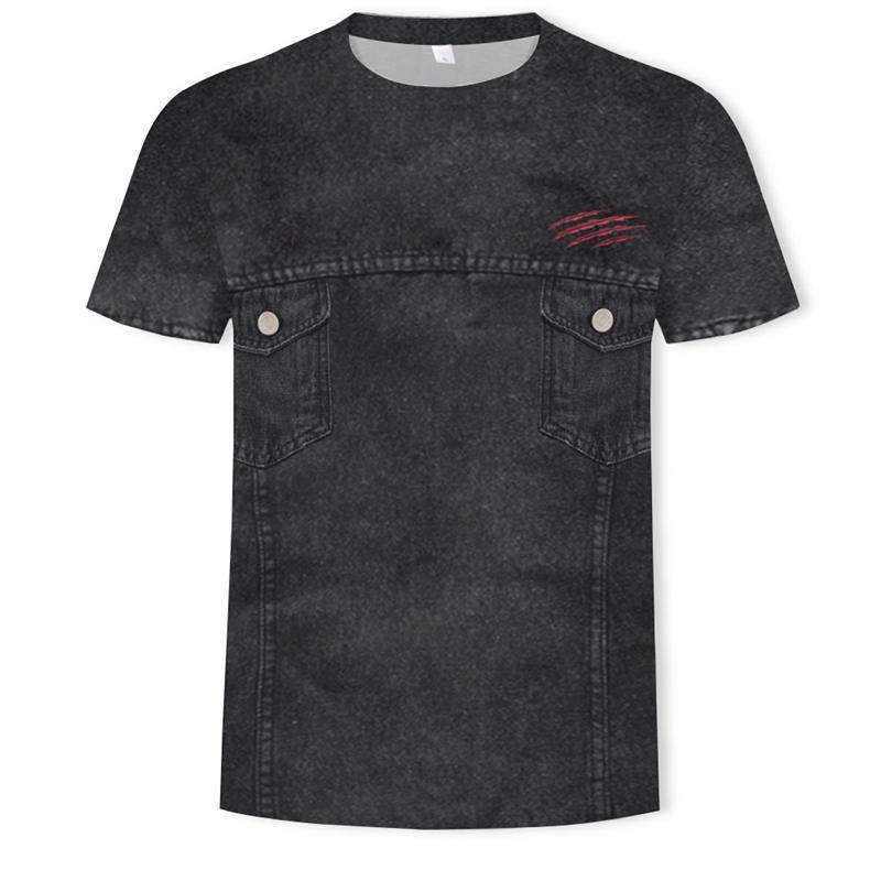 

Мужская забавная поддельная футболка со смокингом и галстуком с 3D-принтом, летняя мода, хип-хоп, короткий рукав, уличный косплей, поддельный костюм, крутая футболка 6XL