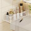 Self Adhesive Bathroom Shelf Multifunctional Storage Basket Wall Mounted Storage Rack  Kitchen