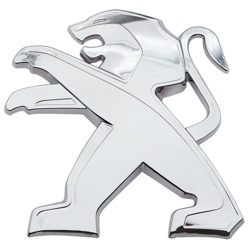 1pcs new ABS 3D Car Front logo Rear Bumper tail door trunk sticker car rear Emblem sticker styling Accessories For Peugeot
