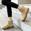 Bread shoes snow boots women's new winter shoes piled thickened women's shoes warm cotton shoes