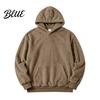 Men Thermal Sweatshirt Plush Hoodie Teddy Fleece Pullover with Kangaroo Pocket Loose Winter Cold Weather Clothing Fit Fuzzy Warm Jumper for