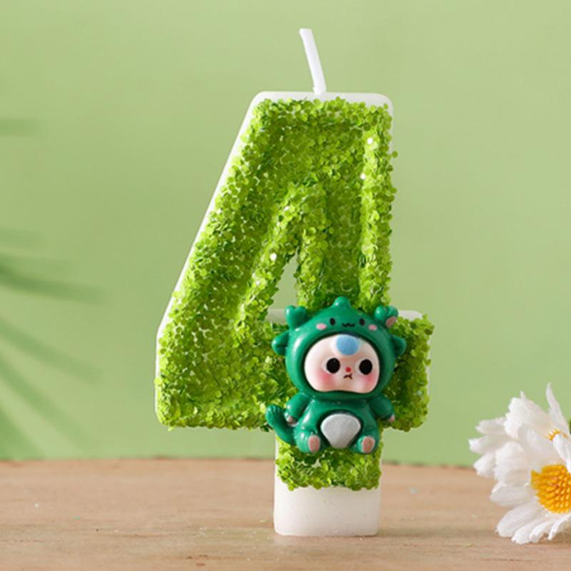 Creative Sequined Number and Letter Cake Decoration