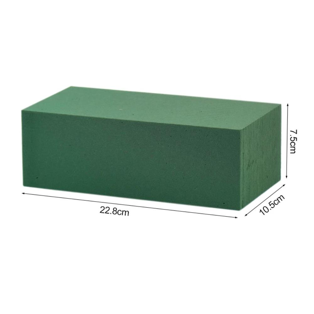 2/4/6pcs Rectangle Floral Foam Blocks Green Artificial Flower Mud Floral Foam Brick  for Home Garden