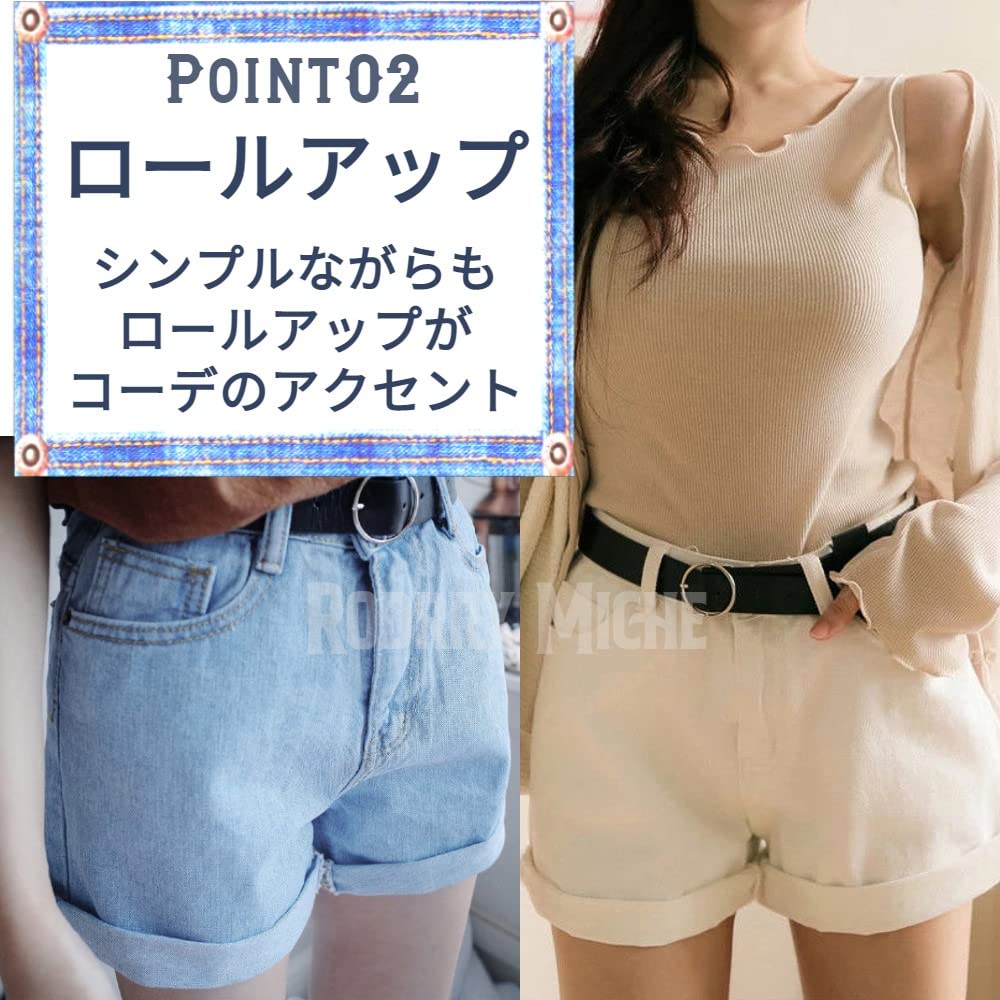 Rodrymiche Denim Black Summer Denim Loose Korean Mini Denim Denim Korean XXL Shorts, Roll-Up, Leg-Lengthening Silhouette, Versatile, Black, Pants,