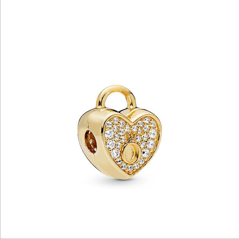 New Copper Star Moon Love Lock Bee Gold Charms Beads Fit Original Pendant Bracelet Diy Fashion Woman Jewelry