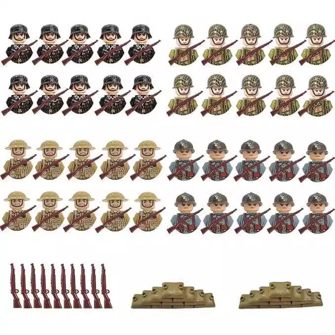 Military Building Block Doll Building Block