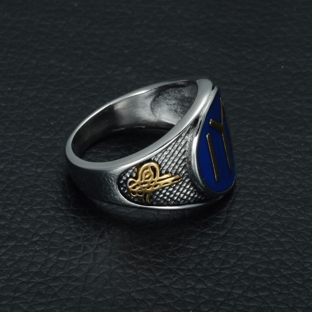 Niche Exquisite Gothic Simple Fashion Men's Birthday Gift Ring Zircon Anniversary Street Party Light Luxury Ring Zircon