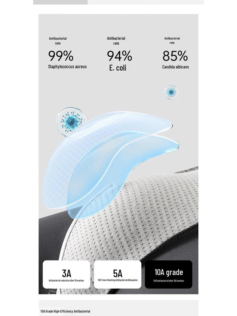 Men's Xinjiang Cotton Antibacterial Boxer Briefs (4-Pack)