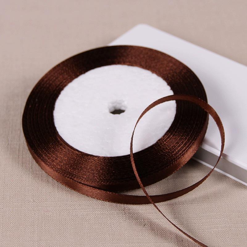 0,6 cm saténová stuha pro DIY mašle, čelenky do vlasů, svatební kytice a balení dárků