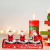 3Pcs Christmas Tealight Candle for Christmas Home Decoration Handmade Delicate Santas Christmas Hat Candle Gifts