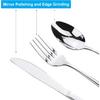 Travel Utensils With Case, Stainless Steel Reusable Portable Utensils Set With Case, Lengnoyp Travel Silverware Set