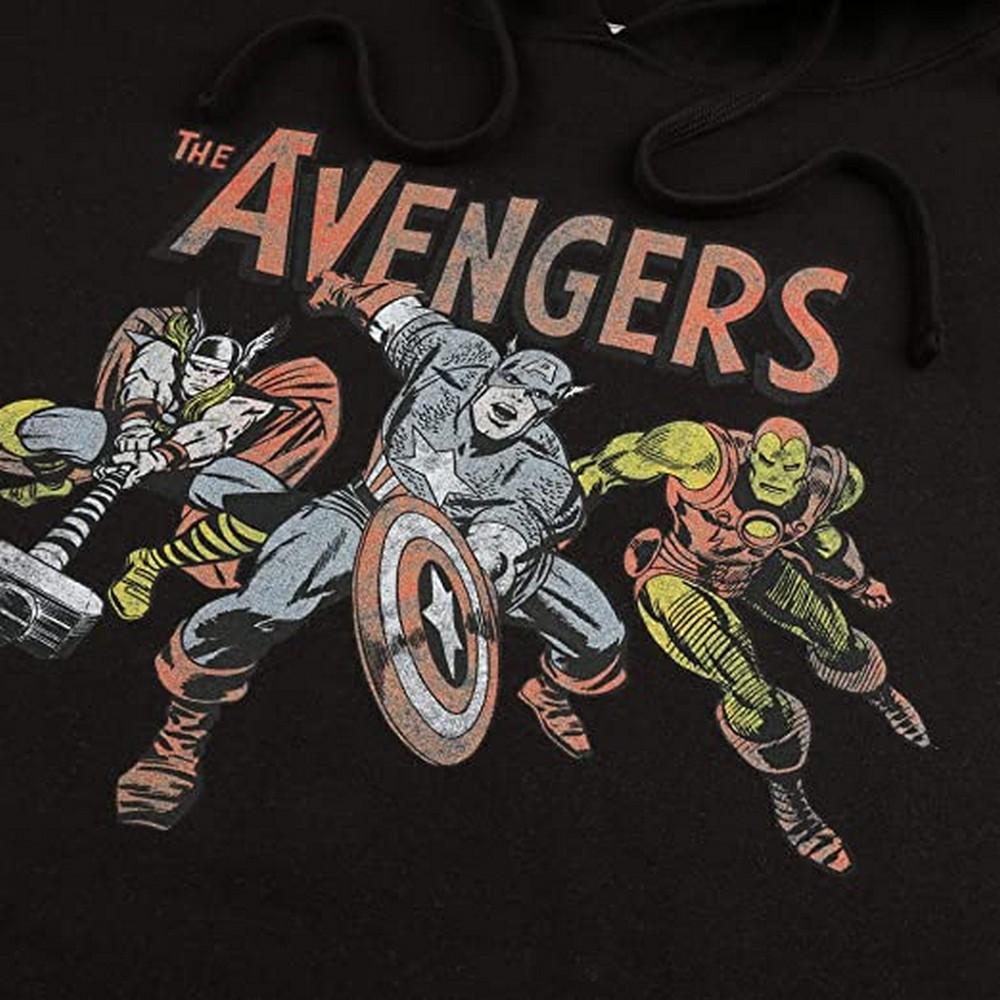 Avengers Mens Vintage Hoodie